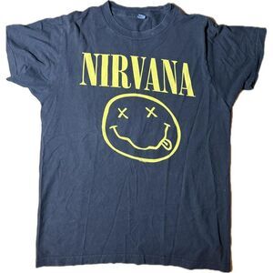 Distressed Nirvana Grunge Tshirt Unisex Medium